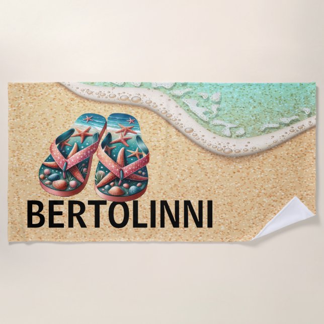 Beach Theme  Towel (Front)