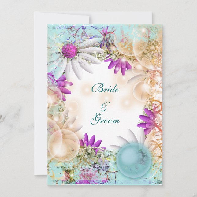 Beach theme tropical elegant party invitation (Front)