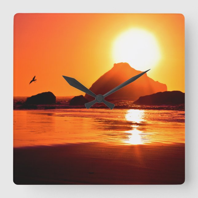 Beach Theme Wall Clock (Front)