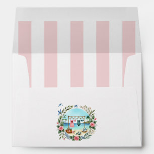 Beach-Themed Bachelorette Weekend Social Club Envelope