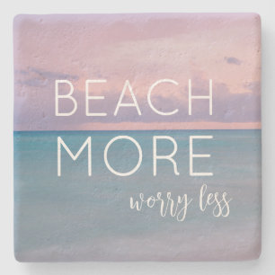 Beach Themed Coasters with Ocean Photo