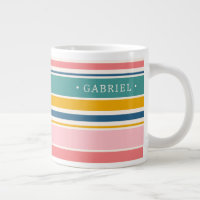 Beach Themed Colour Stripes | Add Your Name