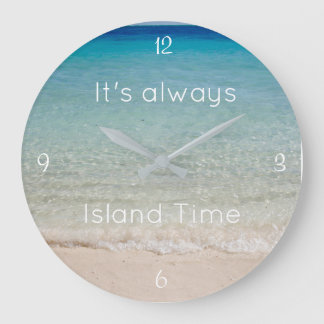 Beach Themed, Island Time Clock