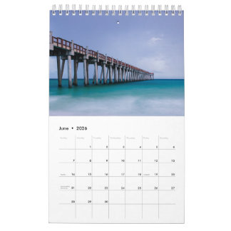 Beach Themed Ocean Photo Gift Calendar
