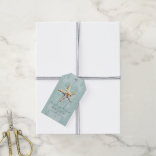 Beach Themed "Our Wedding Day" Gift Tags