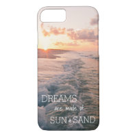 Beach Themed Phone Case with Ocean Background