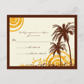 Beach Themed Response Card
