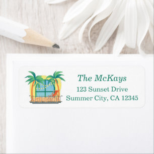 Beach Themed Return Address