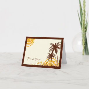 Beach Themed Thank You Note Card