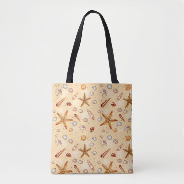 Beach Themed Tote Bag (Front)