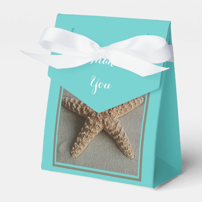 Beach Themed Wedding Favour Boxes (Front Side)