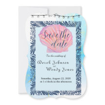 Beach-Themed Wedding Invitation