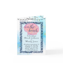 Beach-Themed Wedding Invitation