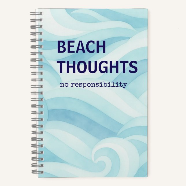 Beach Thoughts Journal | Beach Vibes (Front)