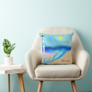 Beach Throw Pillow
