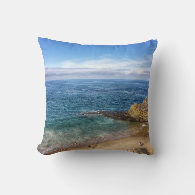 Beach Throw Pillow 16" x 16" (Front)