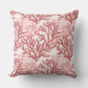 Beach Throw Pillows Coral Decorative Pillow