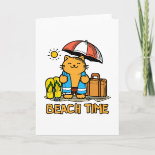 Beach Time 1 Thank You Card