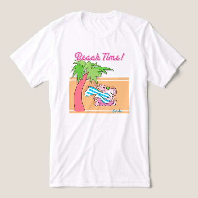 BEACH TIME! by Boynton Tri-Blend Shirt (Design Front)