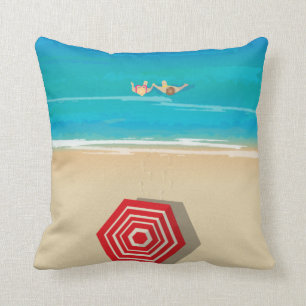 Beach time! cushion