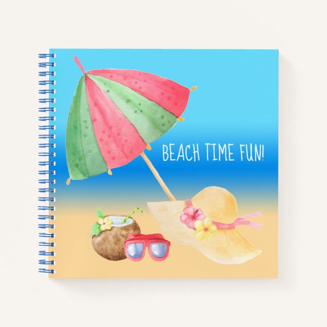 Beach Time Fun! Notebook (Front)