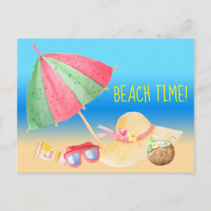 Beach Time! Postcard