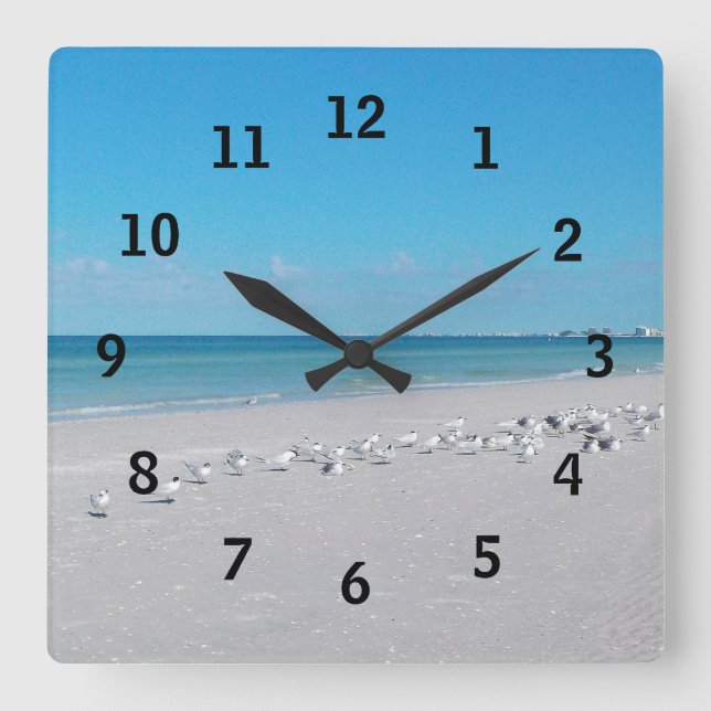 Beach Time Wall Clock (Front)
