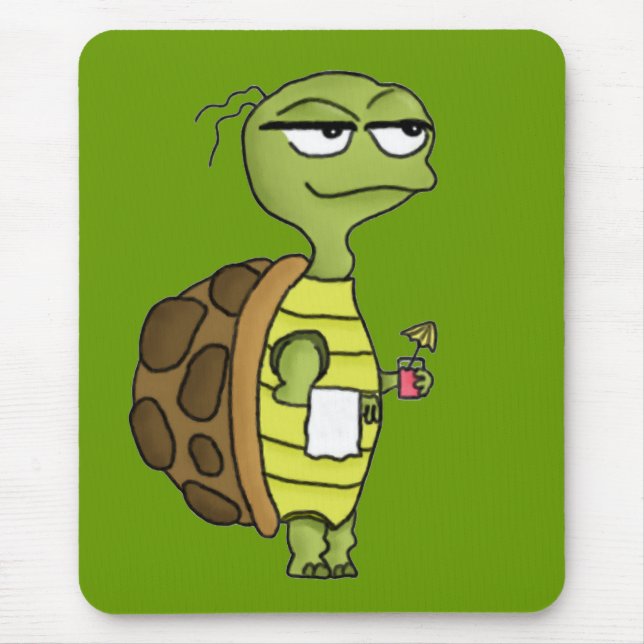 Beach Tortoise Mousepad (Front)