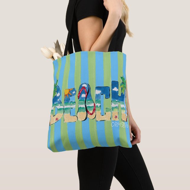 BEACH TOTE BAG (Close Up)