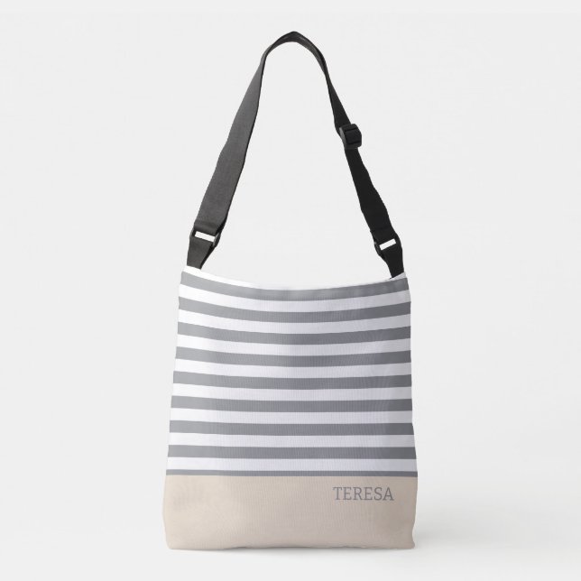 Beach Tote for Women in Canvas Large Adjustable (Front)