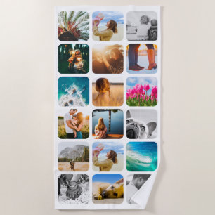 Beach Towel 18 Photo Rounded Template