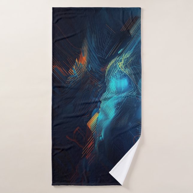 Beach towel abstract art (Bath Towel)