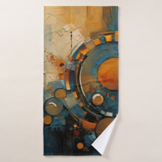 Beach towel abstract art
