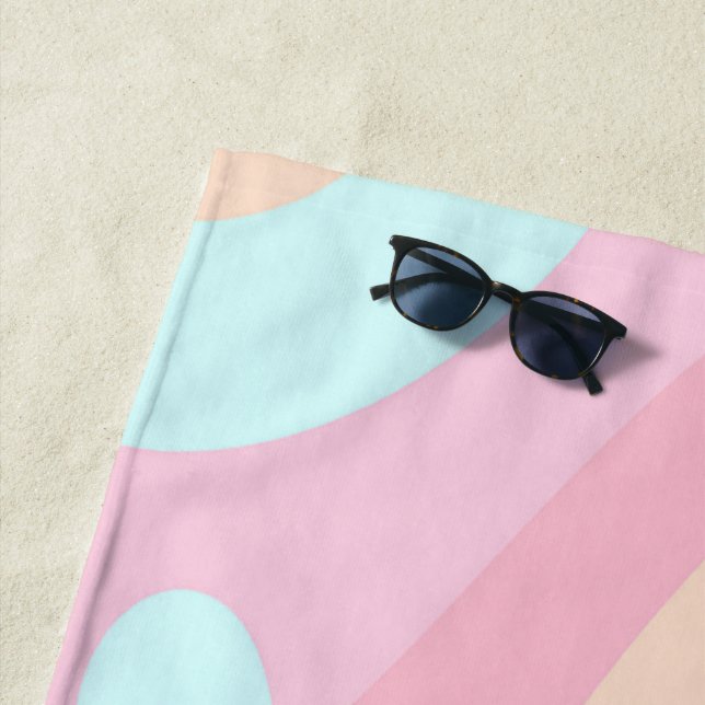 Beach Towel Colourful Pastel (In Situ)