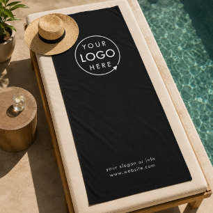 Beach Towel Custom Logo Poolside Business Brand