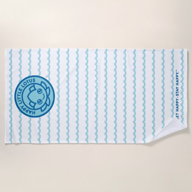 Beach Towel - Happy Little Lotus (Front)