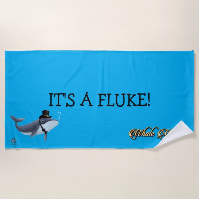 Beach Towel IT'S A FLUKE! (Front)