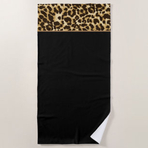 Beach Towel-Leopard Print Beach Towel