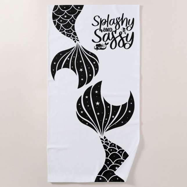 Beach Towel--Mermaid Towel (Front)