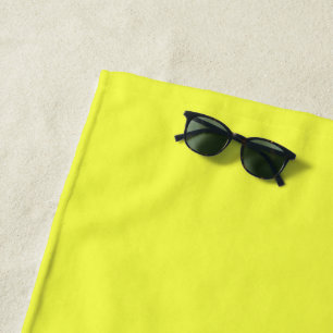 Beach Towel, Neon Yellow Towel