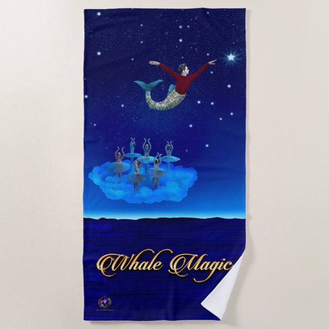 Beach Towel Pure Magic! Floating Ballerinas. . . (Front)