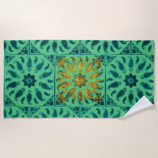 Beach towel Solar Medallion by megyarsh