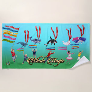 Beach Towel Whale Magic Whale Parade!