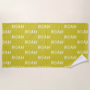 Beach towel with a name