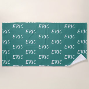 Beach towel with a name