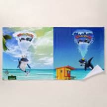 Beach Towel You've Got Whale Mail!