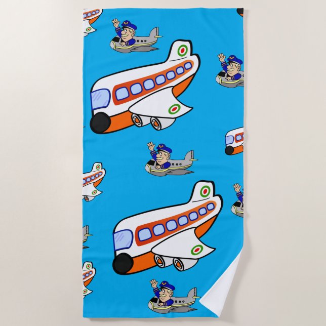 Beach towels Aeroplanes (Front)