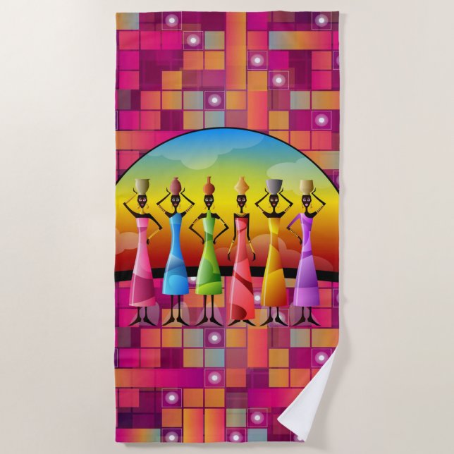 Beach towels African (Front)