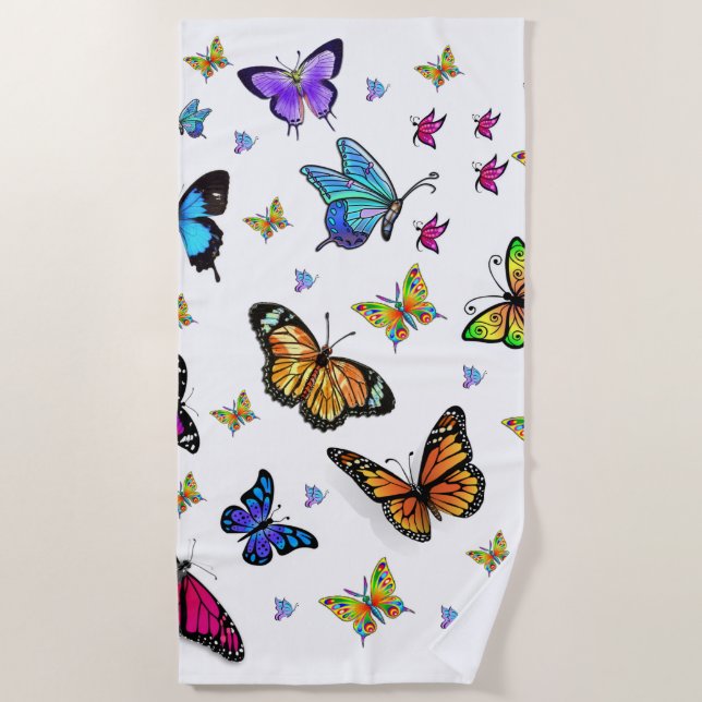 Beach towels Butterflies (Front)