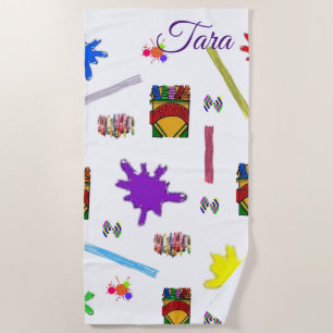 Beach towels Crayons